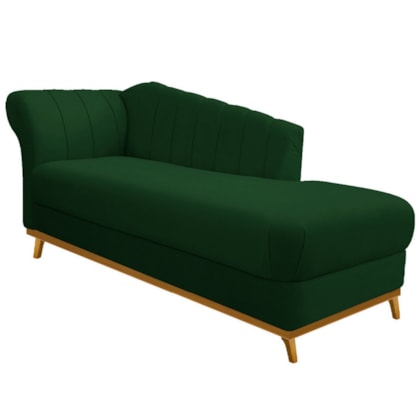 Recamier Vanessa 140cm Lado Direito Suede Verde - Amarena Móveis