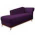 Recamier Vanessa 140cm Lado Esquerdo Suede Roxo - Amarena Móveis