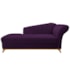 Recamier Vanessa 140cm Lado Esquerdo Suede Roxo - Amarena Móveis