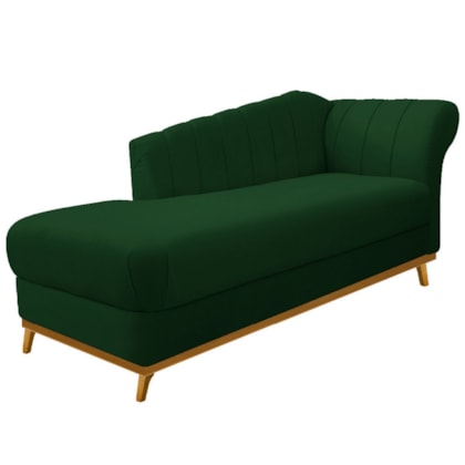 Recamier Vanessa 140cm Lado Esquerdo Suede Verde - Amarena Móveis