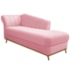 Recamier Vanessa 185cm Lado Direito Suede Rosa Bebê - Amarena Móveis