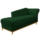 Recamier Vanessa 185cm Lado Esquerdo Suede Verde - Amarena Móveis