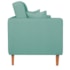 Sofá 03 Lugares Living Ponza Suede Azul Ciano