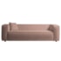 Sofá 2 Lugares 160cm Orgânico Luxo Recepção Cecília Linho Rose - Amarena Móveis