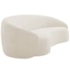 Sofá 2 Lugares Amore 160cm Orgânico Luxo Recepção Escritório Bouclé Bege