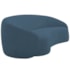 Sofá 2 Lugares Amore 160cm Orgânico Luxo Recepção Escritório Linho Azul Royal