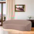 Sofá 2 Lugares Amore 160cm Orgânico Luxo Recepção Escritório Linho Rosê