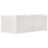 Sofá 2 Lugares Billy 150cm Orgânico Luxo Recepção Bouclé Branco