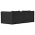 Sofá 2 Lugares Billy 150cm Orgânico Luxo Recepção Bouclé Preto