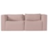 Sofá 2 Lugares Billy 150cm Orgânico Luxo Recepção Bouclé Rosé