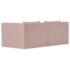 Sofá 2 Lugares Billy 150cm Orgânico Luxo Recepção Bouclé Rosé