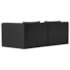 Sofá 2 Lugares Billy 150cm Orgânico Luxo Recepção Linho Preto