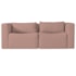 Sofá 2 Lugares Billy 150cm Orgânico Luxo Recepção Linho Rosé