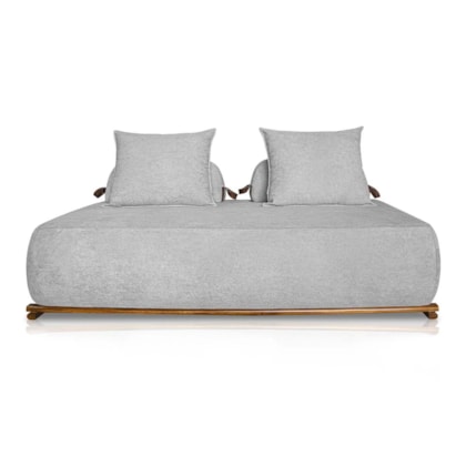 Sofá 2 Lugares Decoração Lazer Sala Ibiza SPZ 160cm Bouclé Cinza