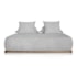 Sofá 2 Lugares Decoração Lazer Sala Ibiza SPZ 160cm Bouclé Cinza
