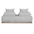 Sofá 2 Lugares Decoração Lazer Sala Ibiza SPZ 160cm Bouclé Cinza