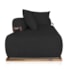 Sofá 2 Lugares Decoração Lazer Sala Ibiza SPZ 160cm Bouclé Preto