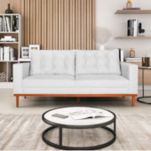 Sofá 2 Lugares Dubai Suede Branco - Amarena Móveis