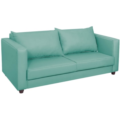 Sofá 2 Lugares Lisboa Suede Azul Ciano - Amarena Móveis