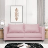 Sofá 2 Lugares Lisboa Suede Rosa Bebê - Amarena Móveis