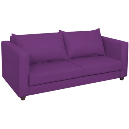 Sofá 2 Lugares Lisboa Suede Roxo - Amarena Móveis