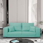 Sofá 2 Lugares Madri Suede Azul Ciano - Amarena Móveis