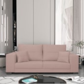 Sofá 2 Lugares Madri Suede Rosê - Amarena Móveis