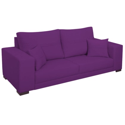 Sofá 2 Lugares Madri Suede Roxo - Amarena Móveis