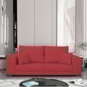 Sofá 2 Lugares Madri Suede Vermelho - Amarena Móveis