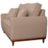 Sofá 2 Lugares Sala de Estar Recepção Luxo Conforto Benny 140cm Linho Bege