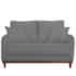 Sofá 2 Lugares Sala de Estar Recepção Luxo Conforto Benny 140cm Linho Cinza