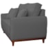 Sofá 2 Lugares Sala de Estar Recepção Luxo Conforto Benny 140cm Linho Cinza