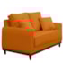 Sofá 2 Lugares Sala de Estar Recepção Luxo Conforto Benny 140cm Linho Terracota
