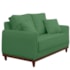 Sofá 2 Lugares Sala de Estar Recepção Luxo Conforto Benny 140cm Linho Verde
