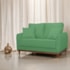 Sofá 2 Lugares Sala de Estar Recepção Luxo Conforto Benny 140cm Linho Verde