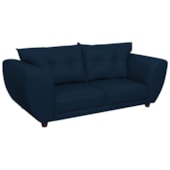 Sofá 2 Lugares Tulipa Suede Azul Marinho - Amarena Móveis