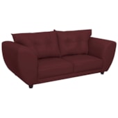 Sofá 2 Lugares Tulipa Suede Bordô - Amarena Móveis