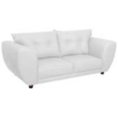 Sofá 2 Lugares Tulipa Suede Branco - Amarena Móveis