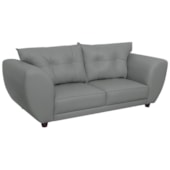 Sofá 2 Lugares Tulipa Suede Cinza - Amarena Móveis