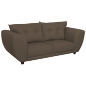 Sofá 2 Lugares Tulipa Suede Marrom - Amarena Móveis