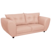 Sofá 2 Lugares Tulipa Suede Rosê - Amarena Móveis