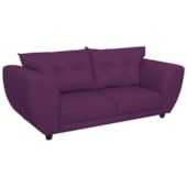 Sofá 2 Lugares Tulipa Suede Roxo - Amarena Móveis