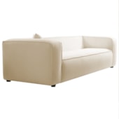 Sofá 3 Lugares 200cm Orgânico Luxo Recepção Cecília Bouclé  Bege - Amarena Móveis