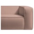 Sofá 3 Lugares 200cm Orgânico Luxo Recepção Cecília Linho Rose - Amarena Móveis