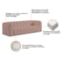 Sofá 3 Lugares 200cm Orgânico Luxo Recepção Giordana Linho Rose - Amarena Móveis