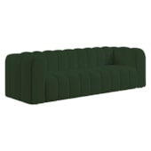 Sofá 3 Lugares 200cm Orgânico Luxo Recepção Giordana Linho Verde - Amarena Móveis