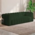 Sofá 3 Lugares 200cm Orgânico Luxo Recepção Giordana Linho Verde - Amarena Móveis