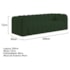 Sofá 3 Lugares 200cm Orgânico Luxo Recepção Giordana Linho Verde - Amarena Móveis