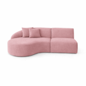 Sofá 3 lugares Bariloche Modular Moderno Linho Rosé