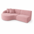 Sofá 3 lugares Bariloche Modular Moderno Linho Rosé